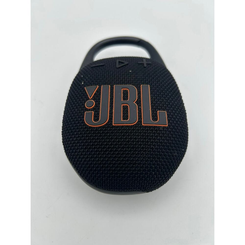 JBL Clip 5 Portable Bluetooth Speaker Black Waterproof USB-C Tested Working